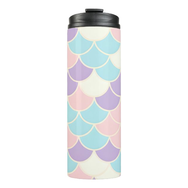 Termo Pastel Mermaid Scales Seamless Pattern (Anverso)