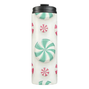 TERMO PASTEL MINT GREEN PINK RED VACACACIONES CANDIDAY