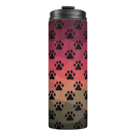 Termo Pata de perro, huella animal, pie de gato