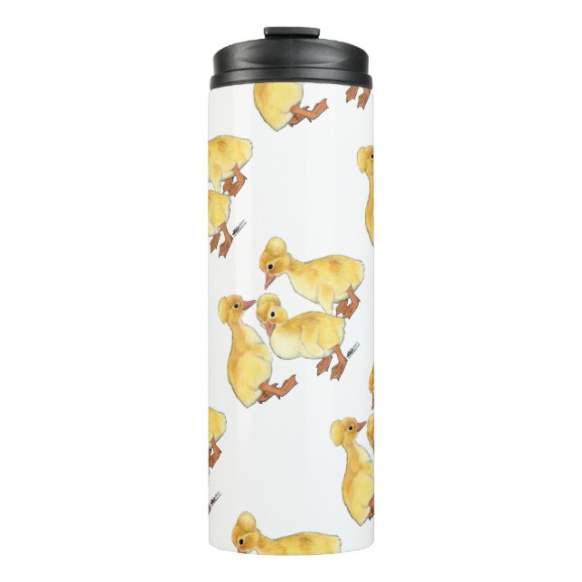 Termo Patitos blancos crestados (Anverso)