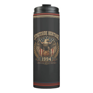 Termo Patrimonio Estadounidense Fútbol Americano Vintage