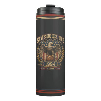 Termo Patrimonio Estadounidense Fútbol Americano Vintage