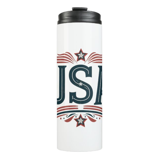 Termo Patriótico, EEUU vintage (Anverso)