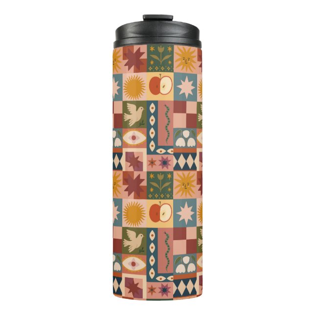 Termo Patrocinio celeste bohemio con símbolos místicos (Anverso)