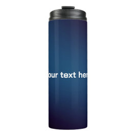 Termo Patrón abstracto azul oscuro | Añadir texto