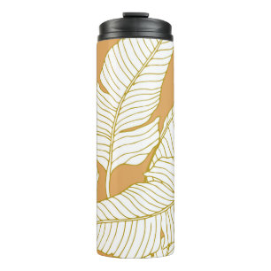Termo Patrón abstracto de elegancia con ilustracion flor