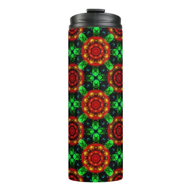 Termo Patrón abstracto elegante boho moderno floral #504 (Anverso)