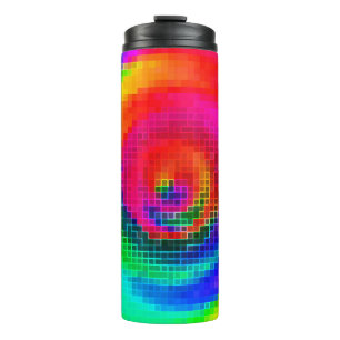 Termo patrón abstracto, fondo de pantalla geométrico mul
