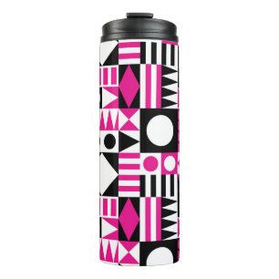 Termo Patrón abstracto moderno de mediados de siglo.