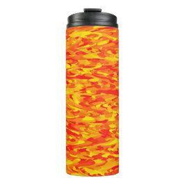 Termo Patrón abstracto naranja amarillo
