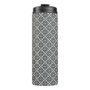 Termo patrón abstracto sin costuras en taza térmica