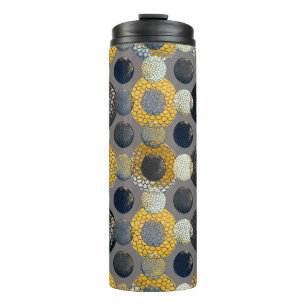 Termo Patrón acuarela sin fisuras con geometri abstract