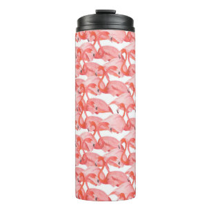 Termo Patrón acuático sin foco con flamingo pequeño