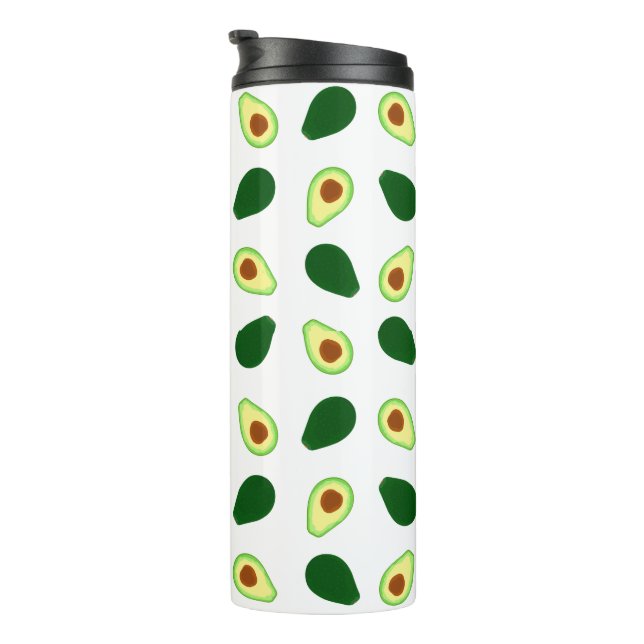 Termo Patrón aguacate Tumbler térmico impreso (Rotado hacia la derecha)