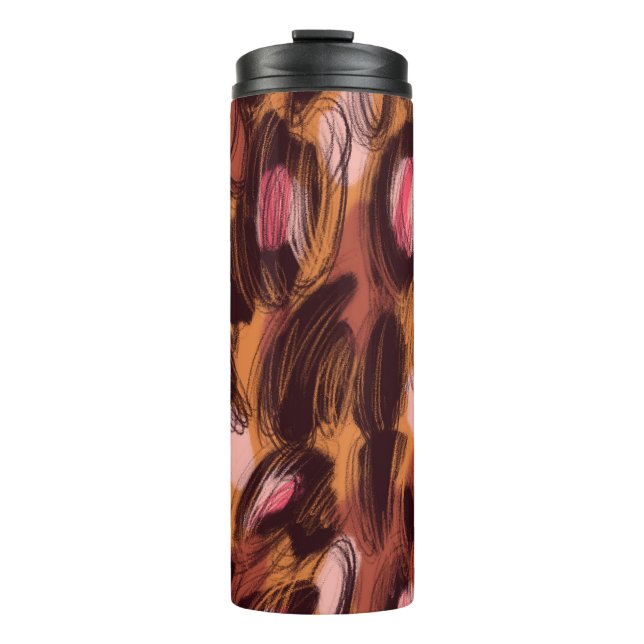 Termo Patrón animal africano de los puntos leopardo (Anverso)