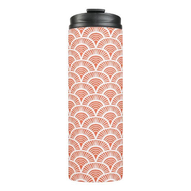 Termo Patrón Art Deco con motivos de escala. (Anverso)