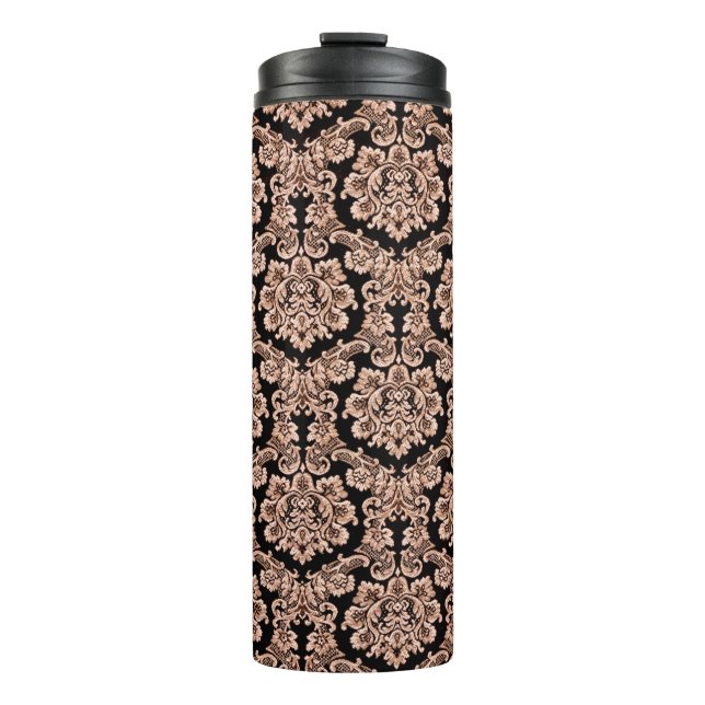 Termo Patrón Art Decó. Fondo dorado impecable. Mini (Anverso)