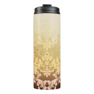 Termo Patrón barroco vintage, lujo ornamental.