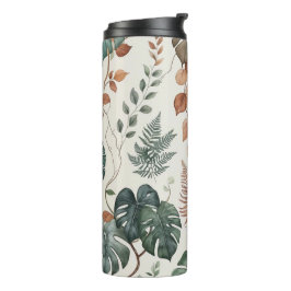 Termo Patrón botánico boho sin fisuras Flores