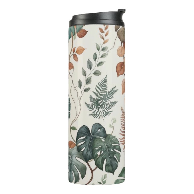 Termo Patrón botánico boho sin fisuras Flores  (Rotado hacia la izquierda)