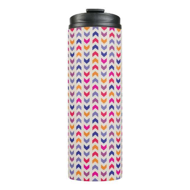 Termo Patrón colorido Aztec Chevron (Anverso)