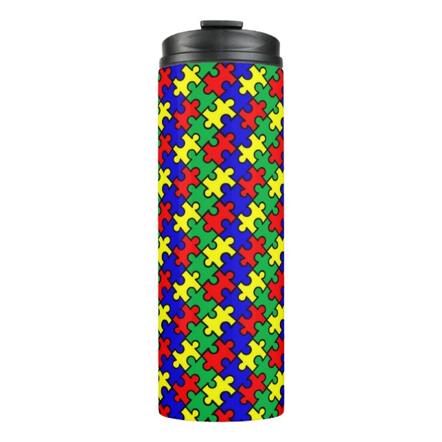 Termo Patrón continuo de rompecabezas (Anverso)