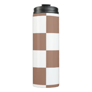 Termo Patrón controlado en blanco y mousse de mocha