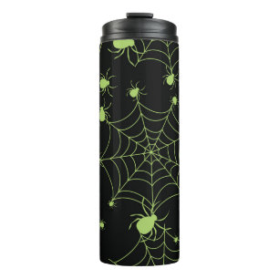 Termo Patrón creativo de la red de arañas de Halloween
