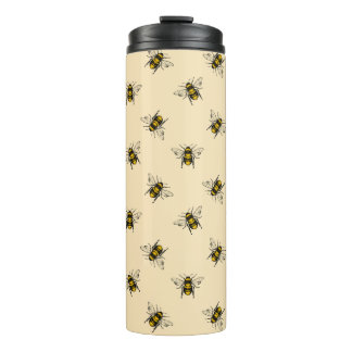Termo Patrón de abejas reina