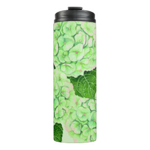 Termo Patrón de acuarela de Hydrangea
