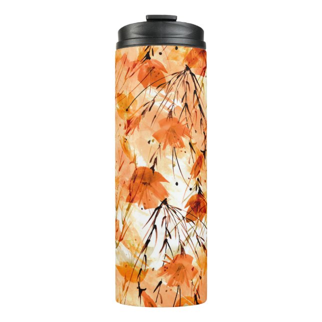 Termo Patrón de acuarela inmaculado de las plantas, Su (Anverso)