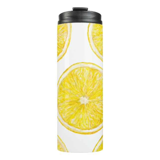 Termo Patrón de acuarela transparente con trozo de lem m (Anverso)