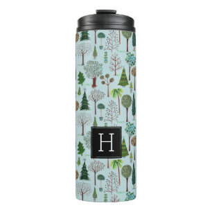 Termo Patrón de árbol bosque arbolado   Tumbler Térmico