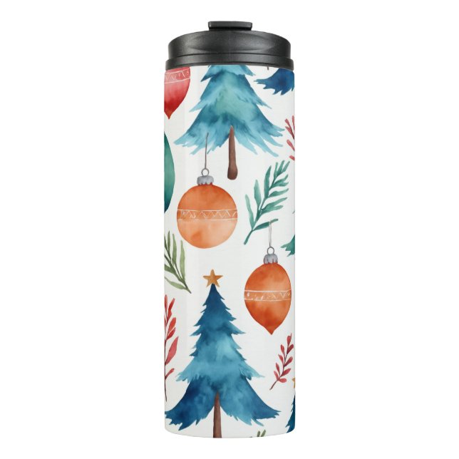 Termo Patrón de árbol de Navidad (Anverso)