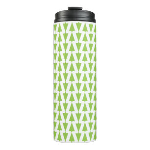 Termo Patrón de árbol de Navidad moderno verde Minimalis