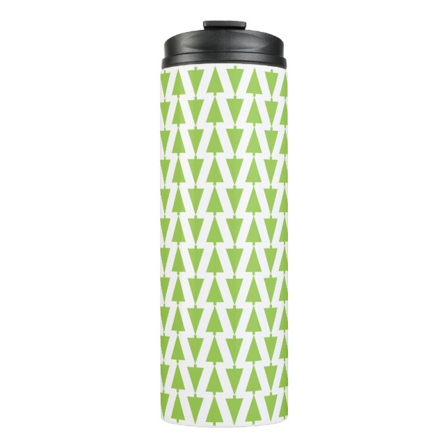 Termo Patrón de árbol de Navidad moderno verde Minimalis (Anverso)