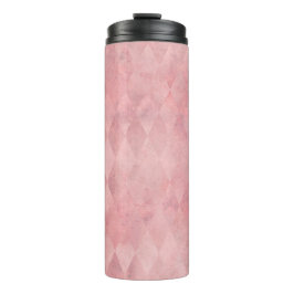 Termo Patrón de arlequín grunge rosa