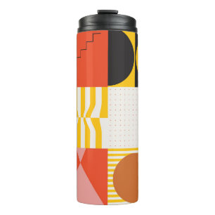 Termo Patrón de arte neo-modernista hecho con abstracto