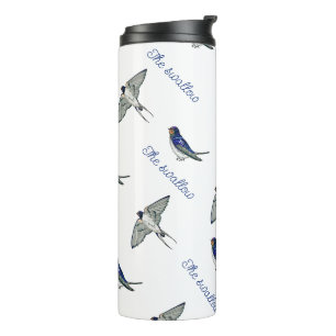 Termo Patrón de ave golondrina