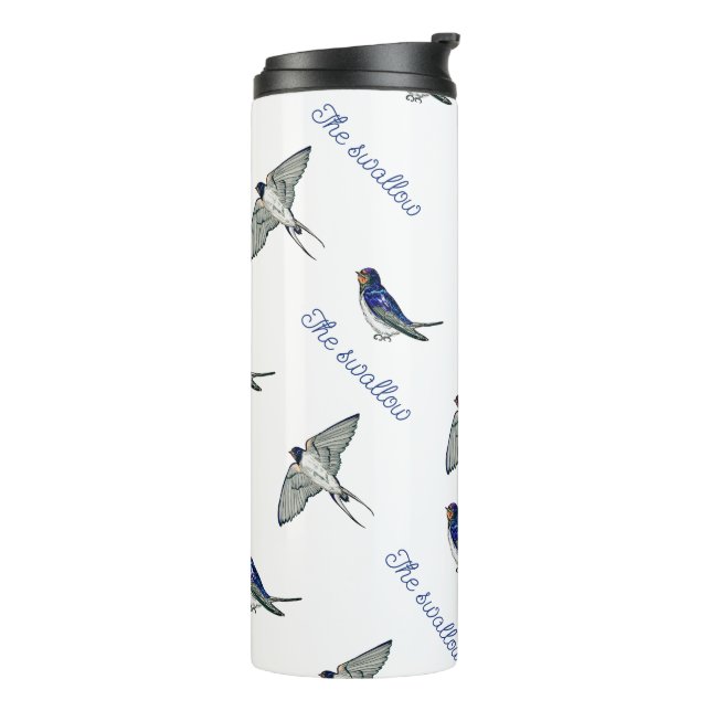 Termo Patrón de ave golondrina (Rotado hacia la izquierda)