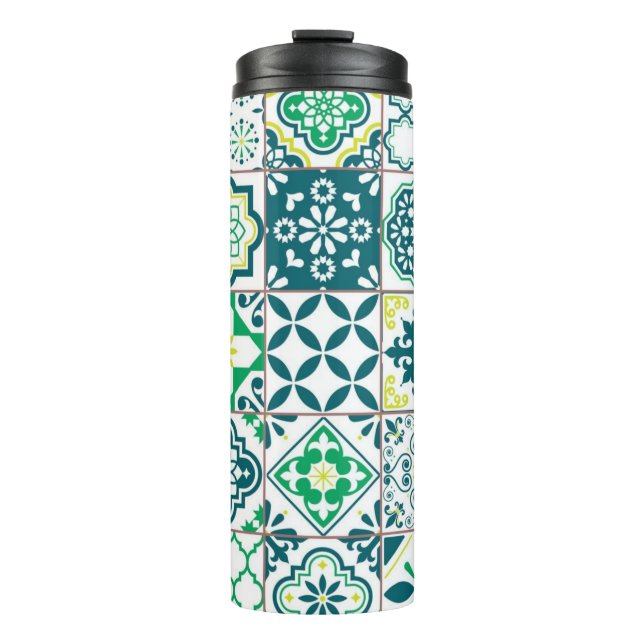 Termo Patrón de azulejos de cerámica (Anverso)