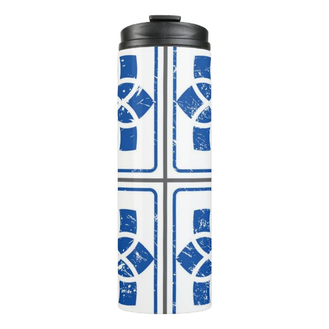 Termo Patrón de azulejos de cerámica (Anverso)