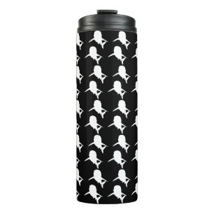 Termo Patrón de ballena de tiburón de la Sombra negra y
