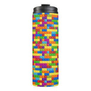Termo Patrón de bloque de creación colorido