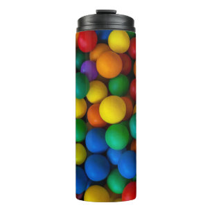 Termo Patrón de bolas coloridas Cuto brillante