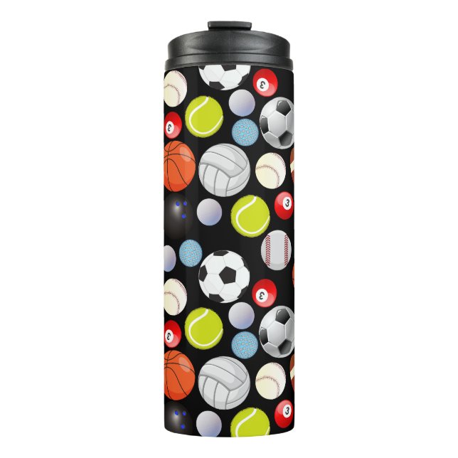 Termo Patrón de bolas deportivas (Anverso)