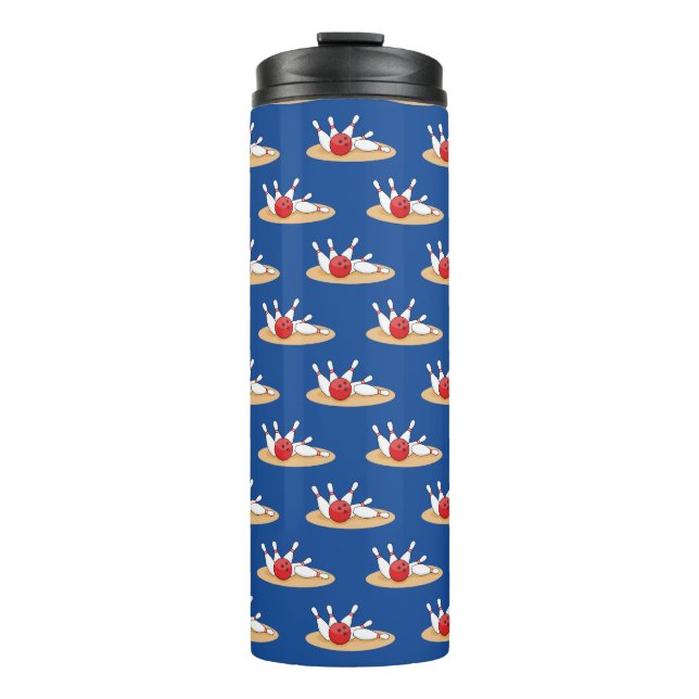 Termo Patrón de bolos de la bola en huelga (Anverso)