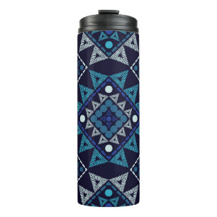 Termo Patrón de bordado de Boho étnico sin mar