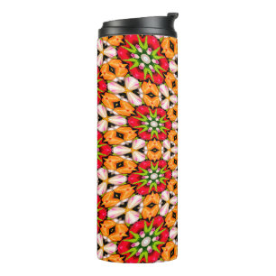 Termo Patrón de buquet de tulipanes