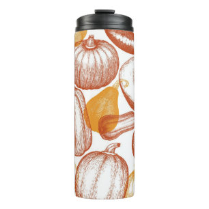 Termo Patrón de calabaza